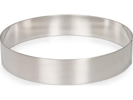 Patisse kakering 24 x 4,5 cm, rustfritt stål, sølv