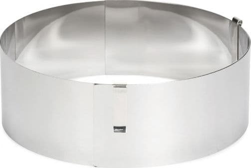 Patisse kakering justerbar 13-31 cm rustfritt stål sølv