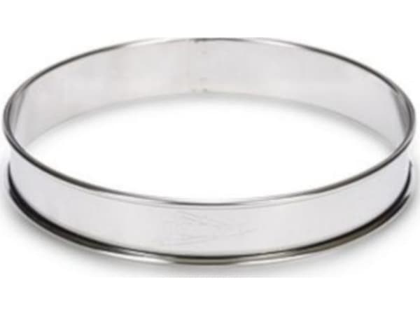 Patisse flanellring 10 cm, rustfritt stål, sølv