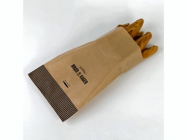 Bageripåse 4kg ribbad brun Färskt bröd och kakor 1000 st - (1000 st)
