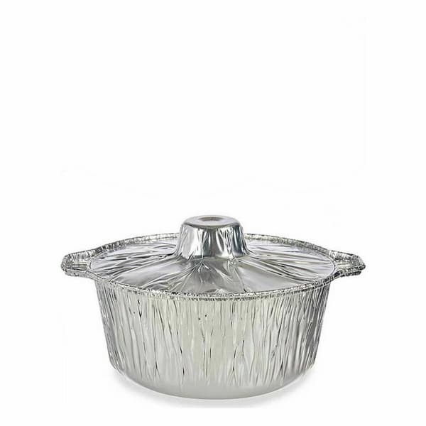 Gryta med lock Kinvara 66105 Silvrig Disponibel Med lock Panna