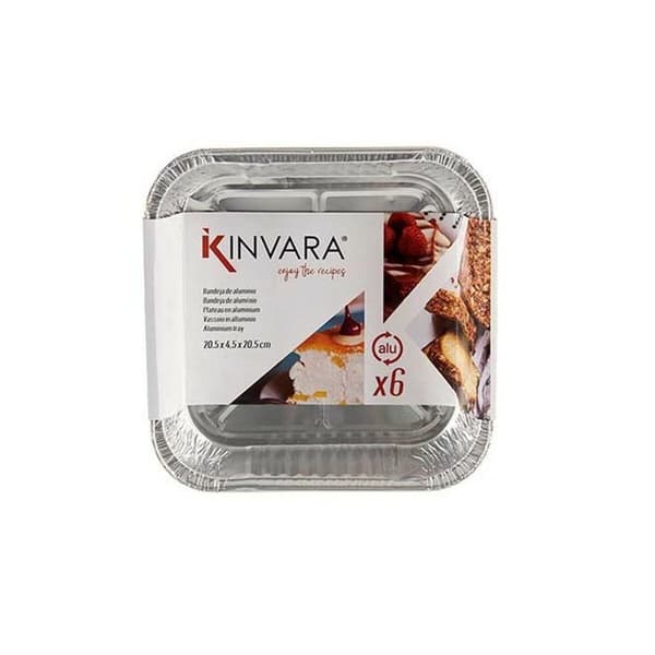 Madbakke-sæt Kinvara 23241 Engangsbrug Firkantet 12 enheder