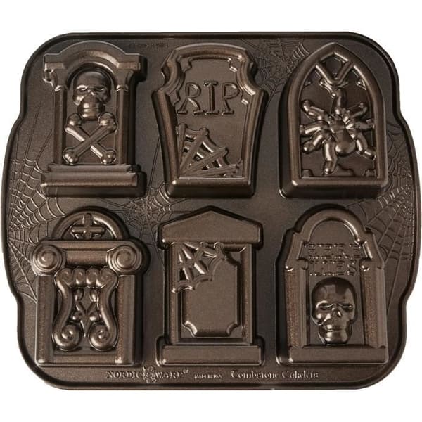 Tårtform - Nordic Ware - THABTLETLE - Aluminium Stöpt - Mörkbrons - 6 mini-tårtor