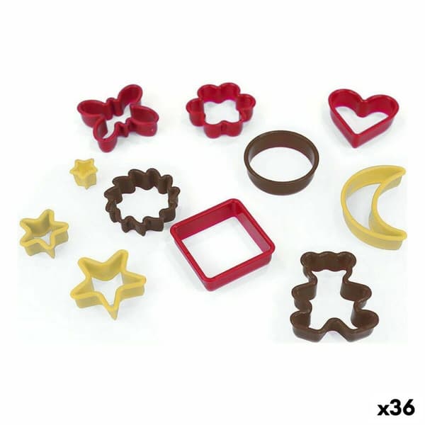 Moldes para Galletas Quttin Monivärinen Keksit Hahmot 11 Kappaletta (36 Osaa)