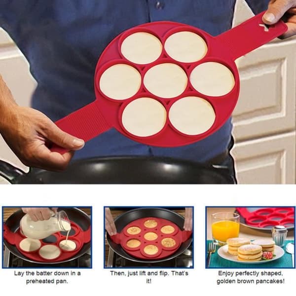 Crepeform - Ej specificerad - Silikon - Röd - Non-stick - Tål maskindisk