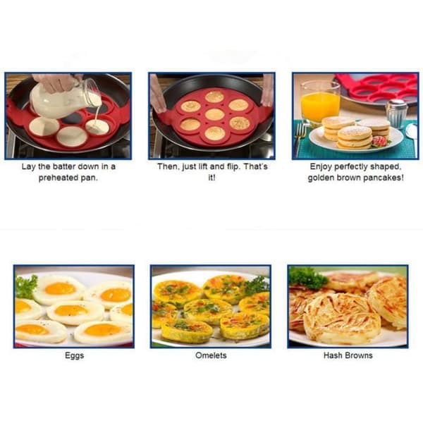 Crepeform - Ej specificerad - Silikon - Röd - Non-stick - Tål maskindisk