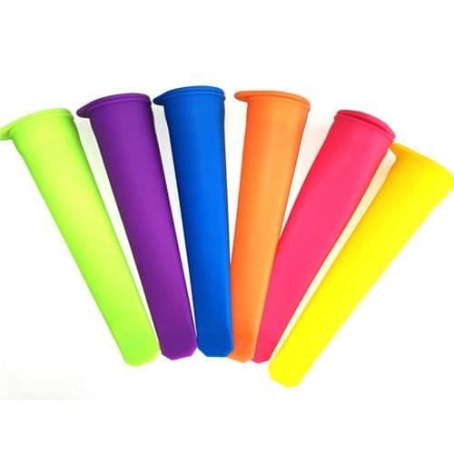 3st silikonisform Push Up Ice Cream Popsicle Mould (slumpmässig färg)