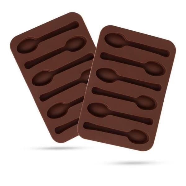 Tårtform, silikonchokladgelé handtvålform, 3D-skedformad silikonform, dekorationsverktyg