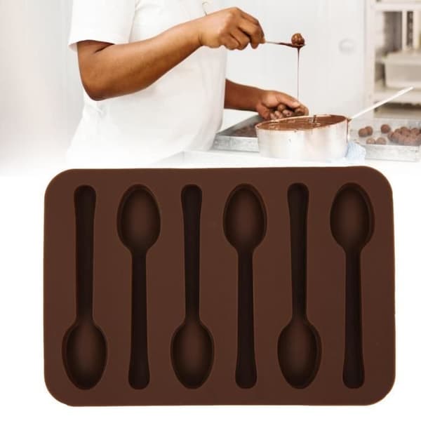 Fdit Bakplåt Tårta Chokladform Non-Stick skedform DIY Bakform Verktyg Bakform