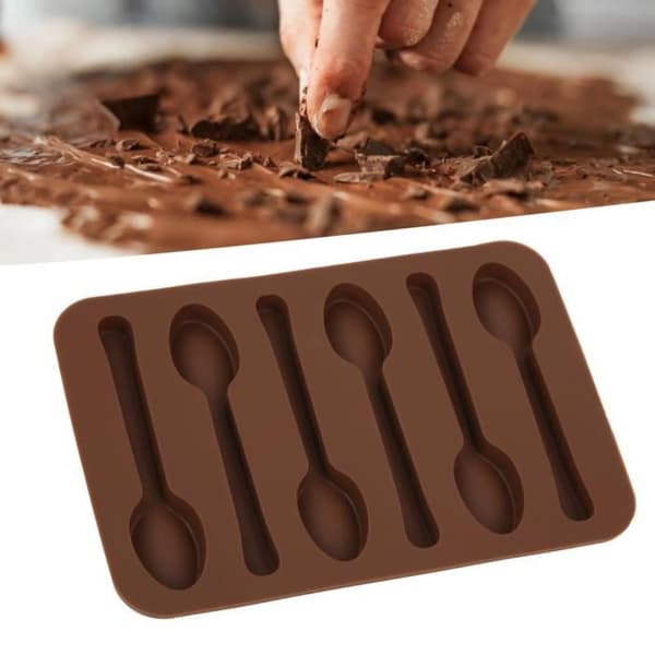 ZJCHAO Bakplåt Tårta Chokladform Non-stick skedform DIY Bakform Verktyg Bakform