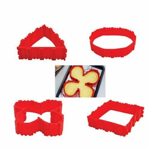 Tårtform - DIY - Magic Silicone - 4 stycken - Halkfri - 19x5,5cm