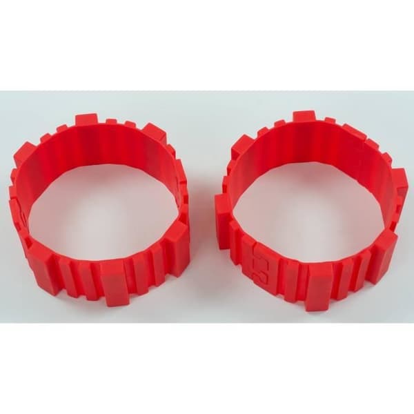 ibes Twin 4st DIY-form tårtform Nonstick magisk baka ormbakelse Silikon tårtformsverktyg (hjärtform, rund,