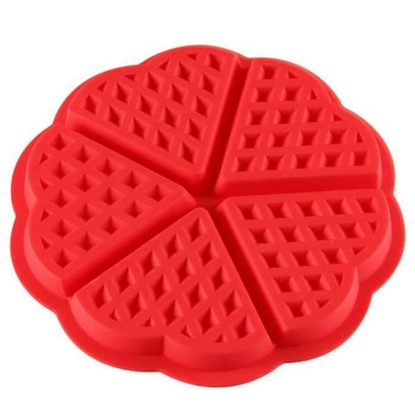 Våffeljärn - Kök - Mini Rund - Silikon - 17.5cm - Hög Kvalitet