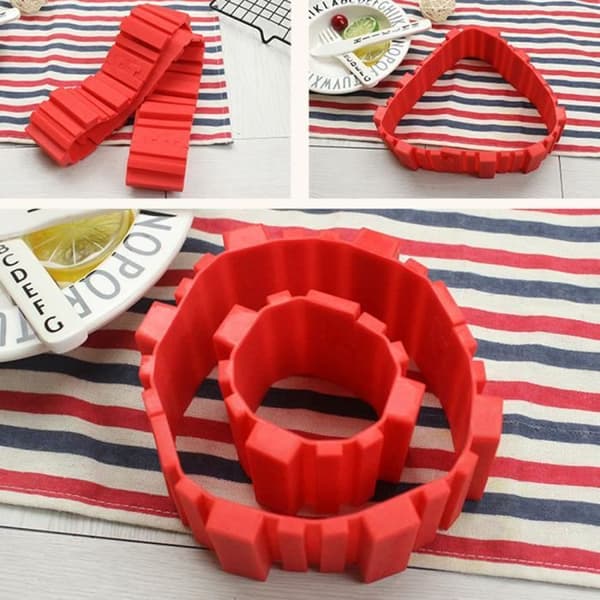 Non-Stick 4st silikon kakform Magic Bake Snakes Gör själv kakform bakverktyg nn125