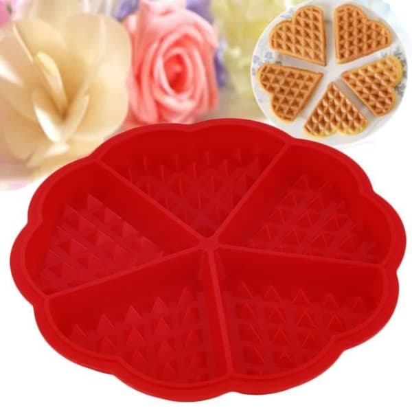Bakform - Noname - Hjärtfoma - Silikon - 18cm x 18cm - Kompatibel med frys och diskmaskin