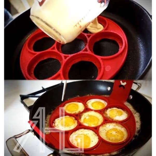 Omelett Pannkaka Form Device Non-stick silikon köksredskap