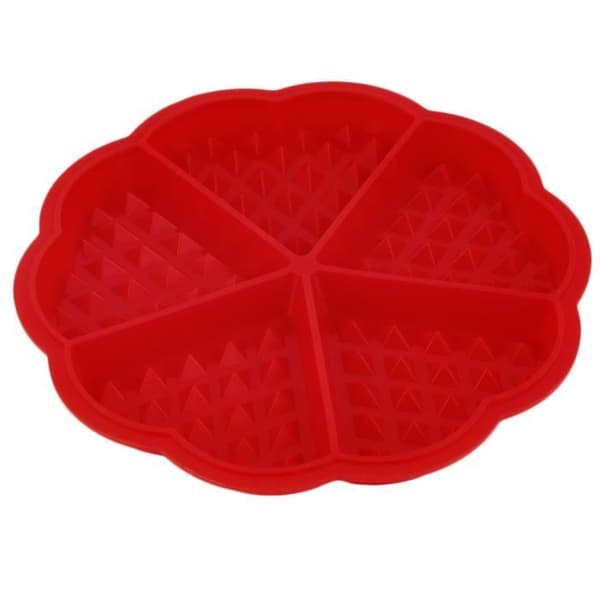 1 X Hjärtvåffla 5 hålrum Silikonform Ugnspanna Cookie Bakning Muffin Tårta Bakning Tillbehör Verktyg Köksmaterial