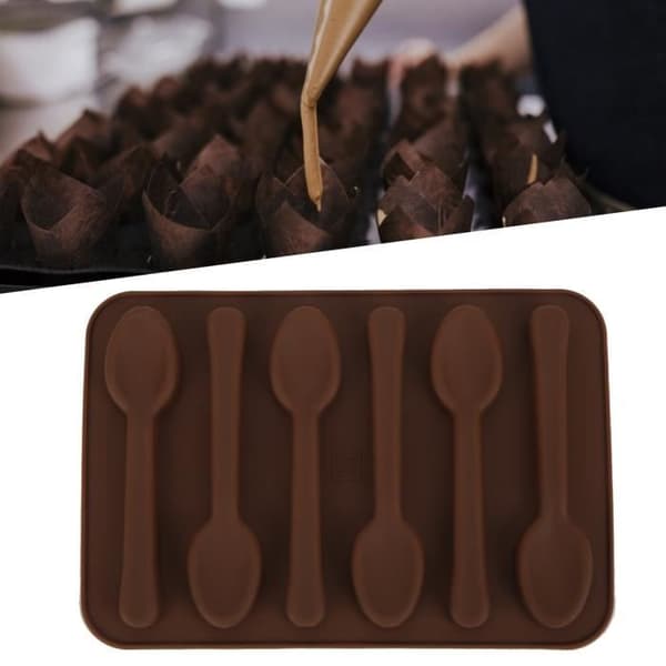 YICUI Tårtform Kaka Chokladform Nonstick skedform DIY Bakform Verktyg Bakverk