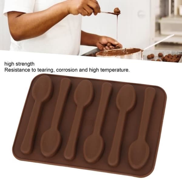 YICUI Tårtform Kaka Chokladform Nonstick skedform DIY Bakform Verktyg Bakverk