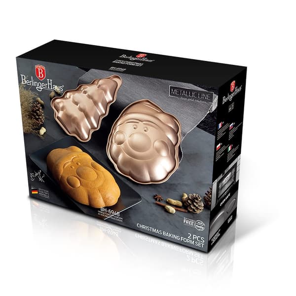 S?T MED 2 JULEKAGEFORME BERLINGER HAUS ROSE GOLD BH-6948