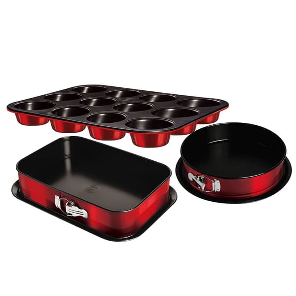 SET MED 3 BAKFORMAR BERLINGER HAUS Burgundy BH-7635