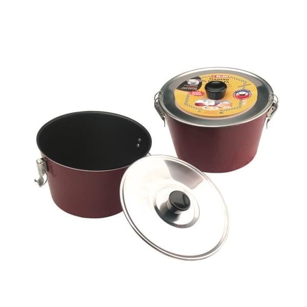 Puddingform - Ibili - 356020 - 20 cm - Non-stick aluminium - Svartspräcklig röd