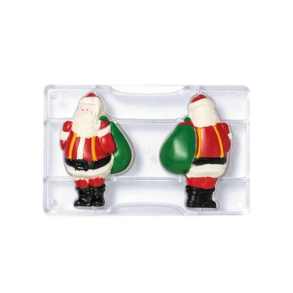 Santa Claus 3D Tomte Pralinform 2st Polykarbonat Chokladform