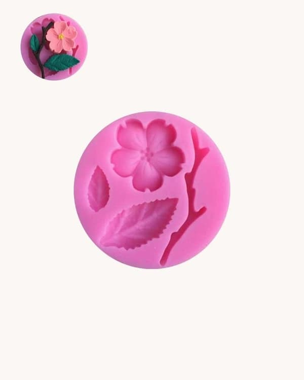 Peach Blossom Blomma Silikonform Körsbärsblomma