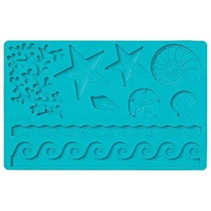 Hav Sjöstjänor Korall Sea Life Designs Silikonform Pressform Sockerpasta