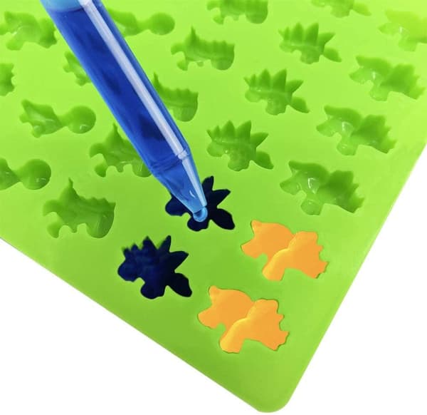 Silikonform - Mini Dinosaurier Lila | 48st