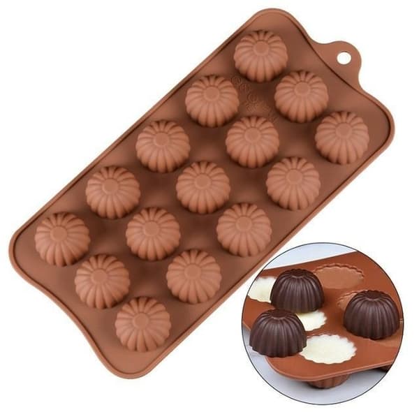 Blommor SIlikonform Chokladform Pralinform Form Praliner