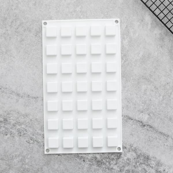 Fyrkanter 35st Silikonform | Mousseform Pralinform