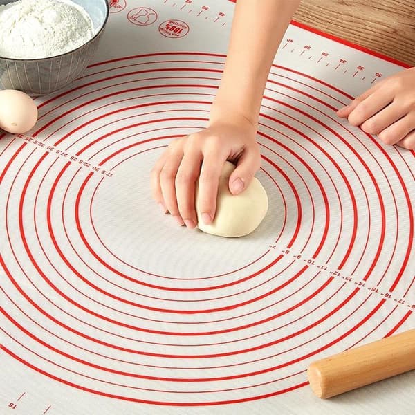 Bakmatta Kavelmatta i Silikon med Mått Skalor Non-Stick 40x50cm