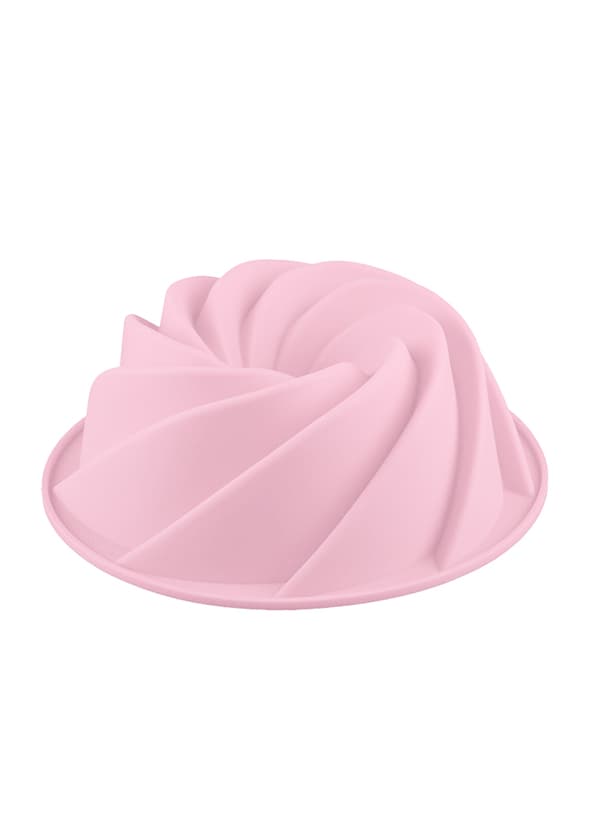 Spiral Bakform Sockerkaksform Silikonform Tårtform Lila/Röd