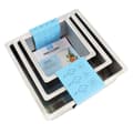 Miniatyrbild 2 av 3: PME - SQRB68104 - Fyrkantiga kakformar 15, 20, 25 cm x 10 cm djup, set med 3