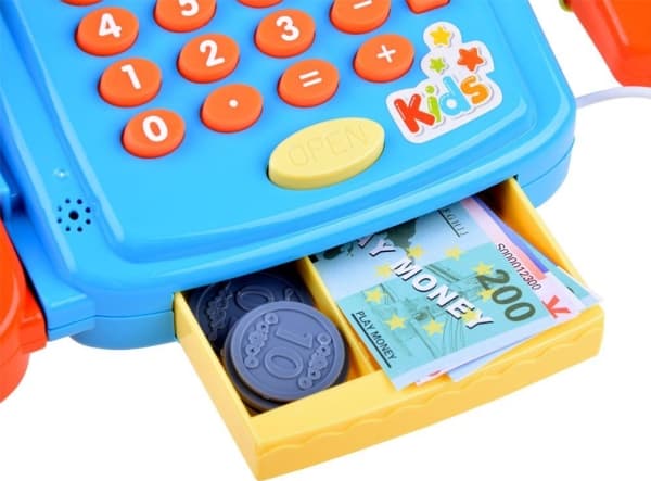 Jokomisiada Toy Kasseapparat + vekter moro i butikken (ZA3851)