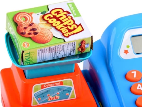 Jokomisiada Toy Kasseapparat + vekter moro i butikken (ZA3851)