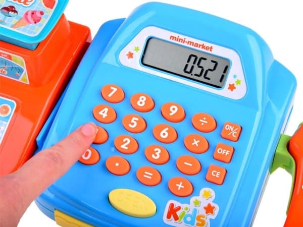 Jokomisiada Toy Kasseapparat + vekter moro i butikken (ZA3851)