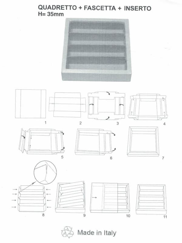 Choklad/Pralin box Vit - Antique white