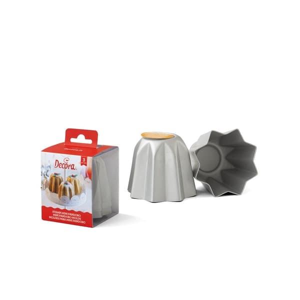 Pandoro Mini Form 3-Pack, Bakform Aluminium - Decora