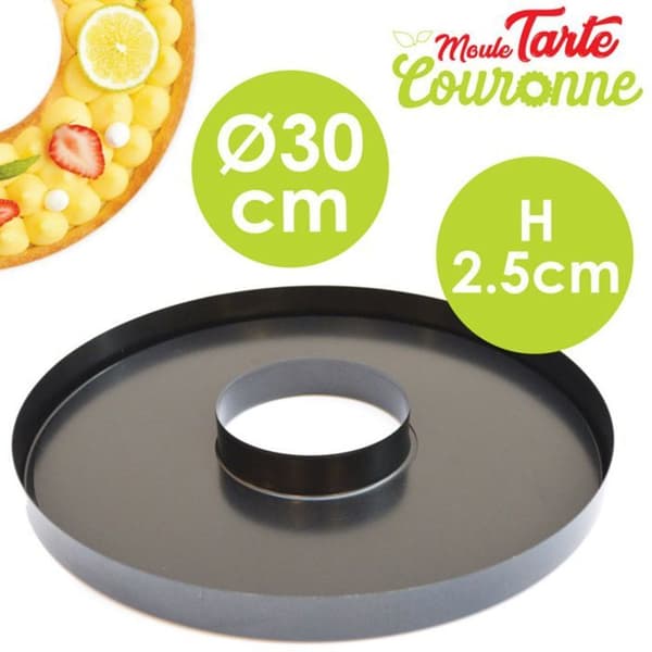 Tårtform - SCRAPCOOKING - Crown - Silikon - Ø 30 cm - Tål frys och diskmaskin