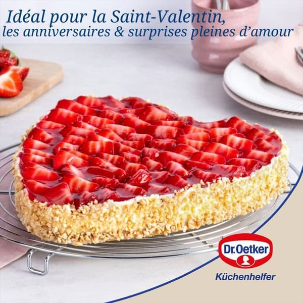 Tårtform - DR. OETKER - Hjärta - Rostfritt stål - 24 cm - Non-stick