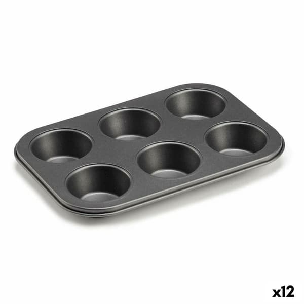 Ugnsform Kinvara CK73973 Mörkgrå 18,7 x 3,5 x 26,5 cm (6 Delar) (12 antal)