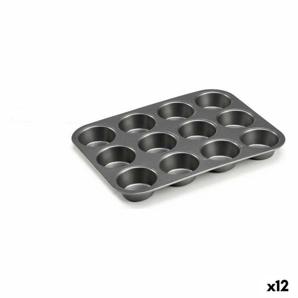 Bakform Kinvara CK57179 Mörkgrå Metall Kolstål 20 x 2 x 26 cm (12 antal)