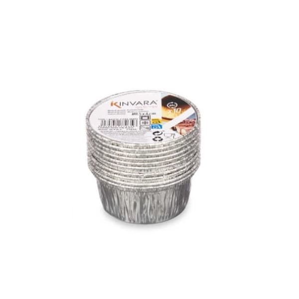 Bakform Kinvara 30228 Silvrig Aluminium 8,5 x 8 x 8,5 cm Disponibel Rund (12 antal)