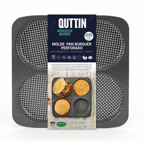 Formgjuten Quttin Burguer 28 x 28 x 2,5 cm (12 antal)