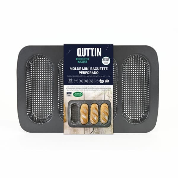 Flütesform Quttin Baguette 34,6 x 21,5 x 3 cm (12 enheder)