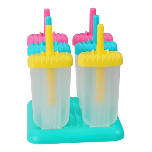 Jäätelömuotti Excellent Houseware Monivärinen polypropeeni 40 ml (6 osaa)