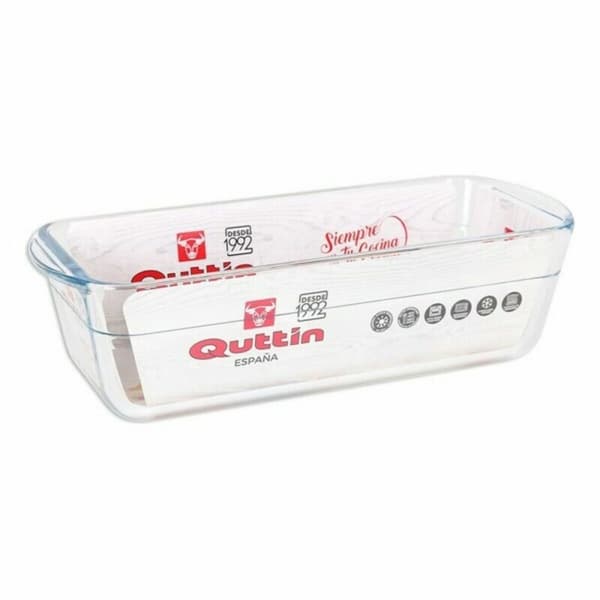 Suorakulmainen muotti Quttin 63079 1,7 L Lasi 28,2 x 11,6 x 7,7 cm (6 osaa)
