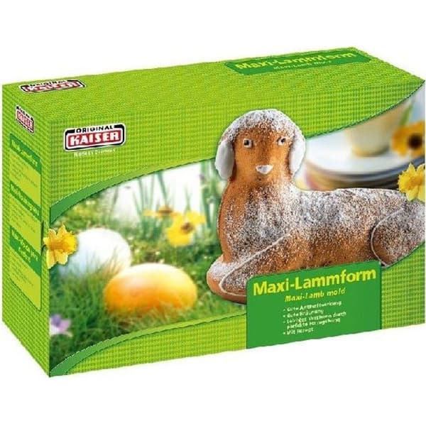 Tårtaform - KAISER - Maxi 3D Lamm - Non-stick - 2 L - Mått 28x20x9 cm